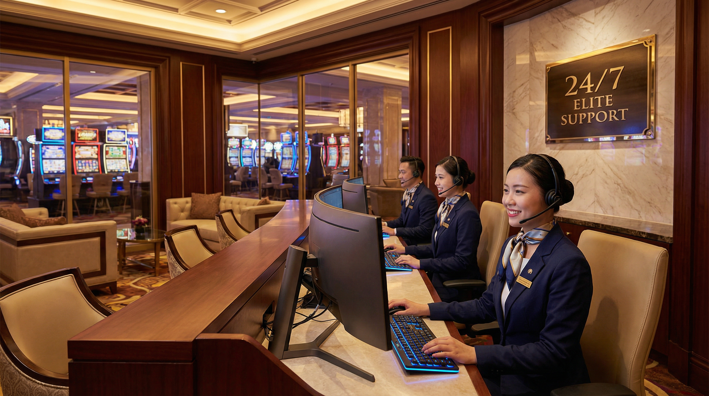 金沙娱乐城专业客服团队